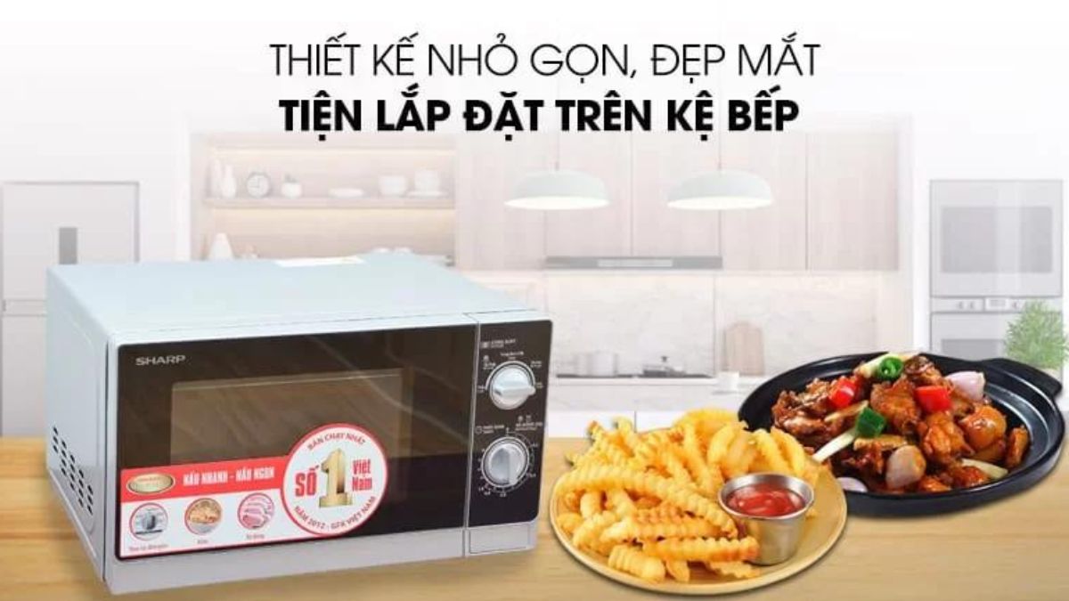 Lò vi sóng cơ không nướng SHARP R-205VN-S 20L