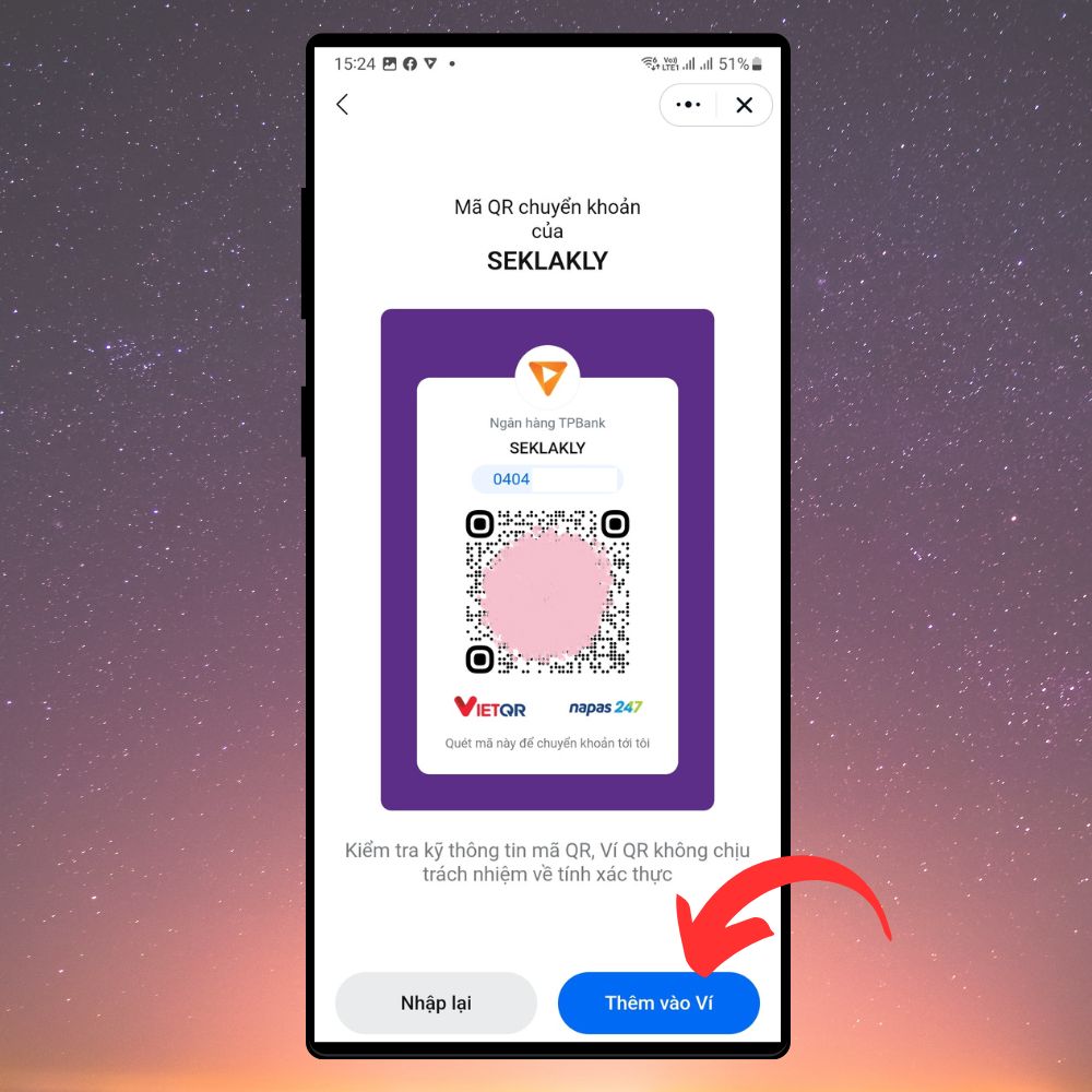 Tạo mã QR chuyển khoản nhanh trên Zalo để thực hiện thanh toán dễ dàng và tiện lợi hơn 4