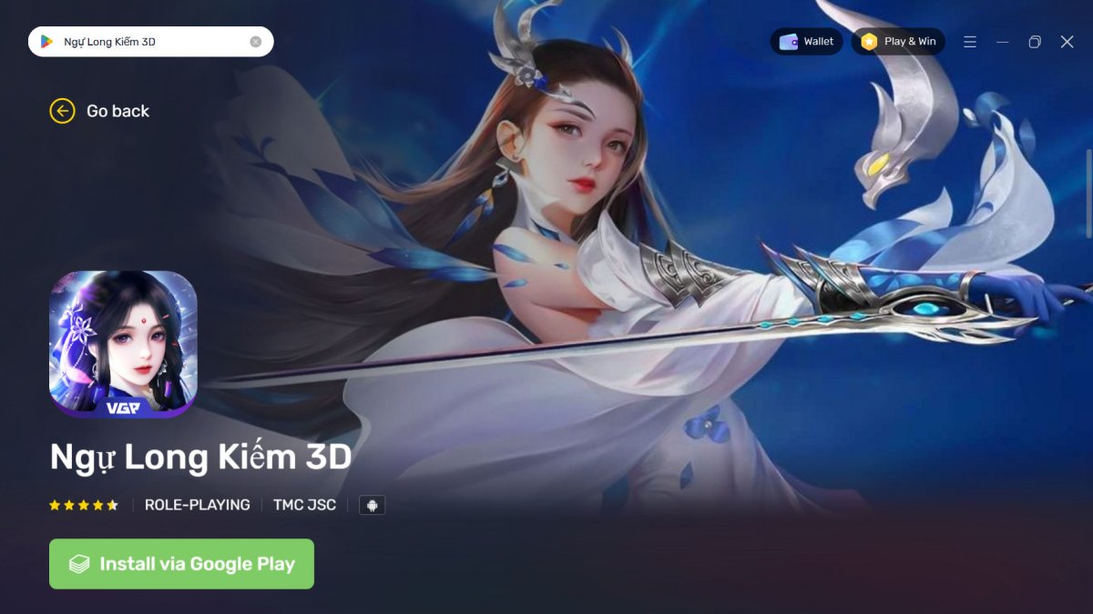 Hướng dẫn cách tải Ngự Long Kiếm 3D trên máy tính bước 4