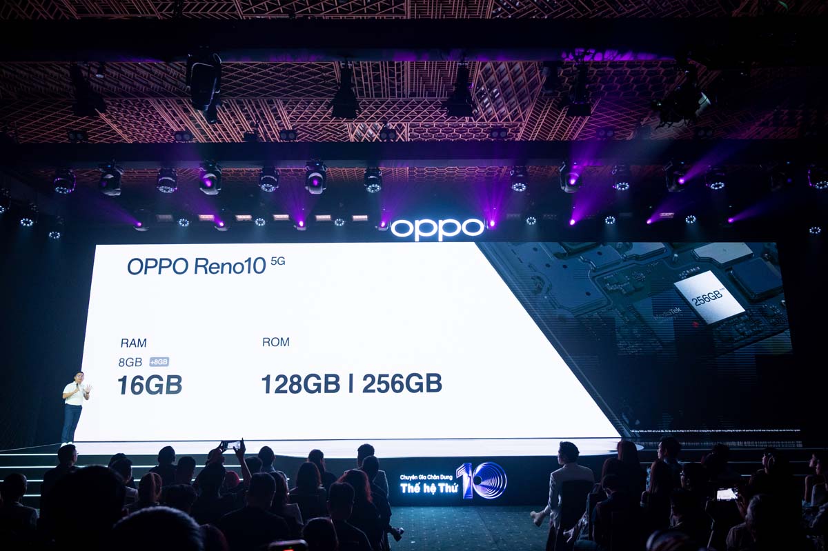 Dung lượng lưu trữ của OPPO Reno10 5G và Reno10 Pro 5G