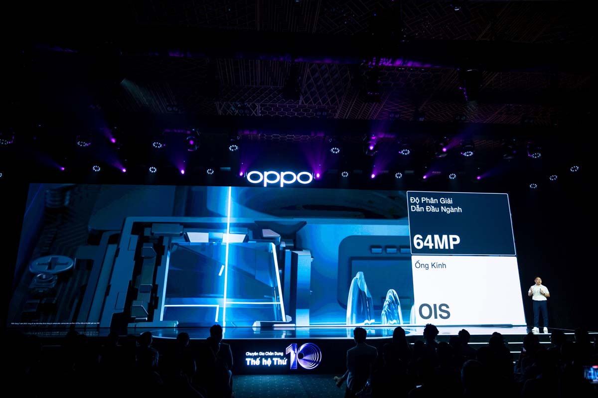 Camera tele trên OPPO Reno10 Pro+ 5G có độ phân giải lên tới 64MP