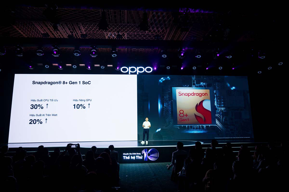 OPPO Reno10 Pro+ 5G sở hữu vi xử lý Snapdragon 8+ Gen 1