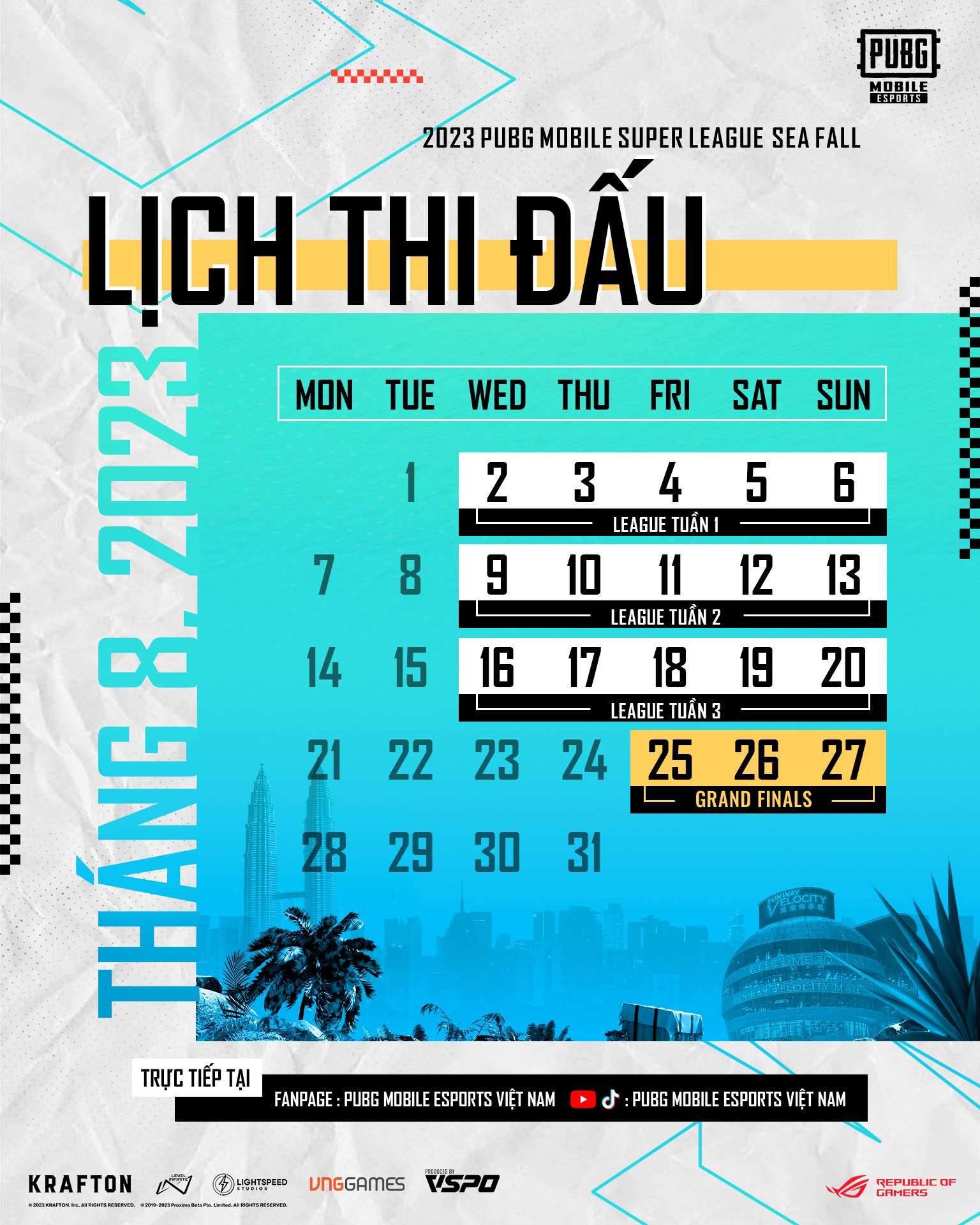 ROG Phone 7 được chọn làm thiết bị thi đấu 2023 PUBG Mobile Super League SEA Fall 