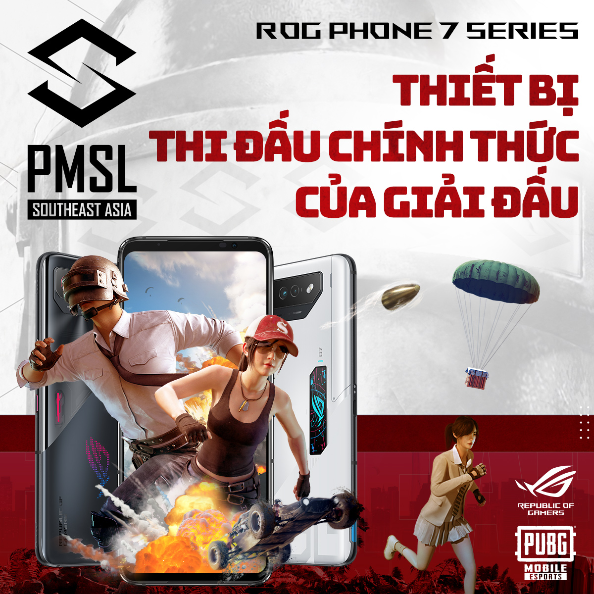 ROG Phone 7 được chọn làm thiết bị thi đấu 2023 PUBG Mobile Super League SEA Fall 