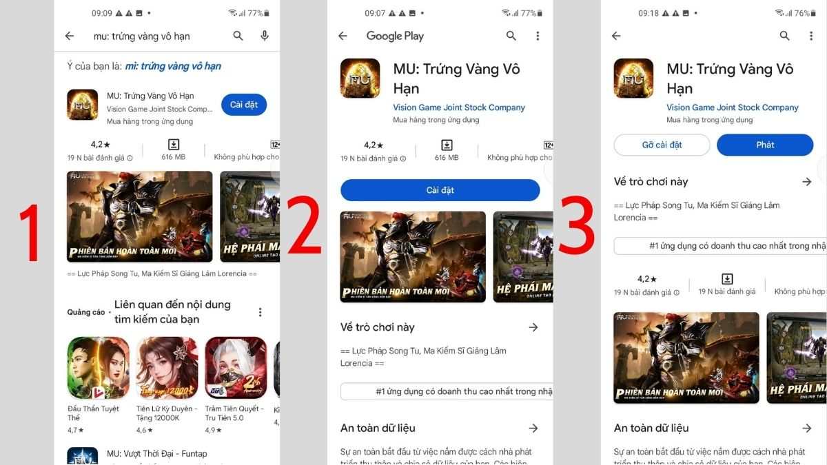 Cách tải MU Trứng Vàng Vô Hạn trên Android