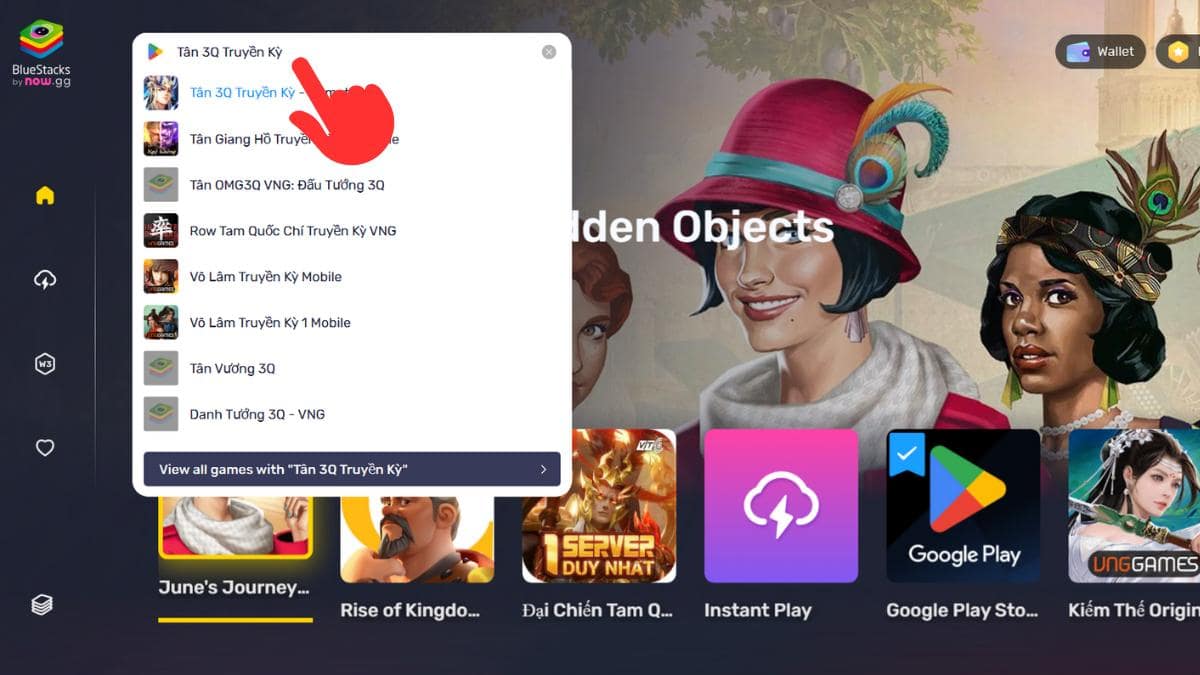 Cách tải Tân 3Q Truyền Kỳ trên PC bước 1 