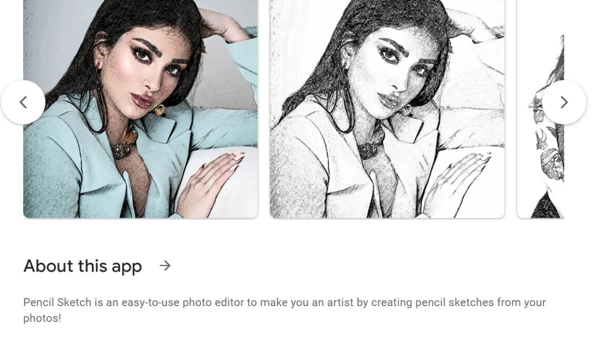 Pencil Sketch - Ứng dụng tạo ảnh chân dung sang ảnh AI online