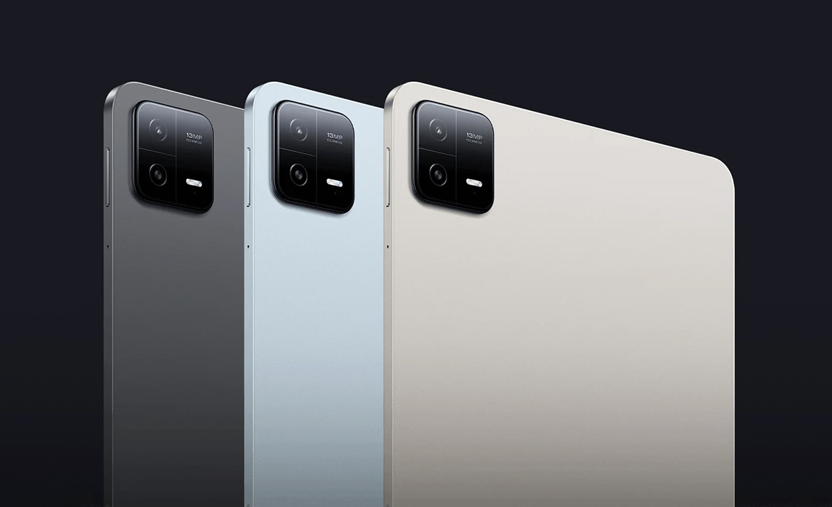 Xiaomi Pad 6 sở hữu ba phiên bản màu sắc gồm Xám Không Gian, Vàng và Xanh Mây Trời