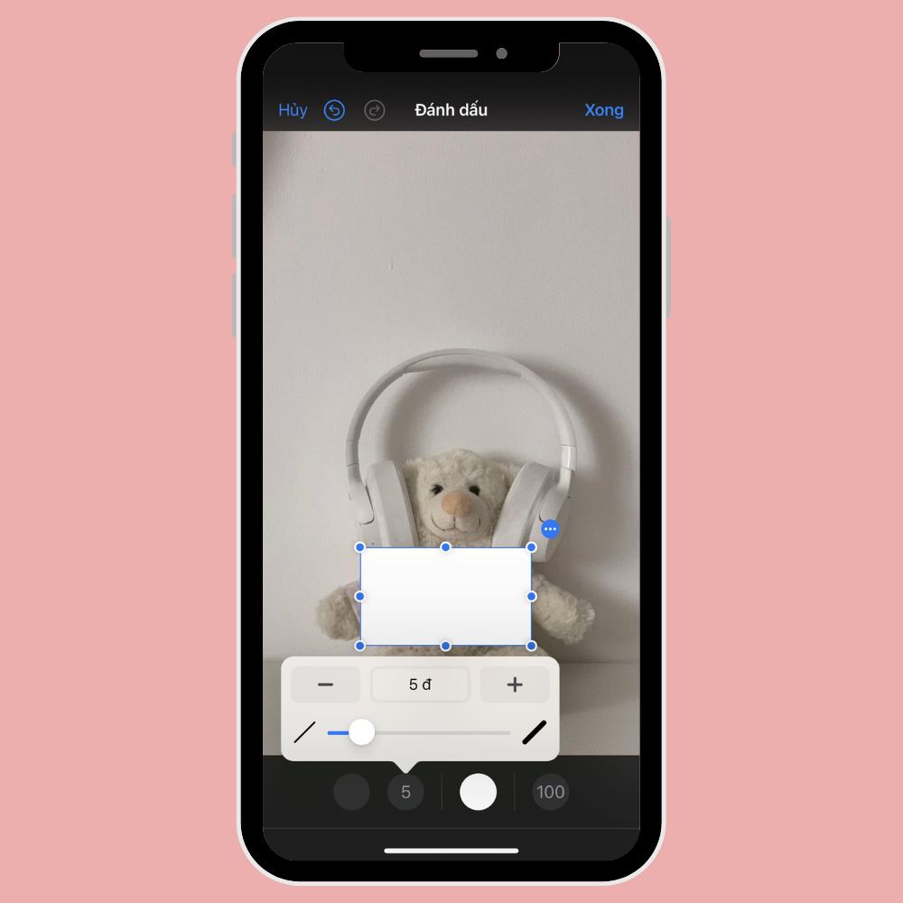 cách làm mờ ảnh trên iphone bằng công cụ có sẵn trong Ảnh bước 3