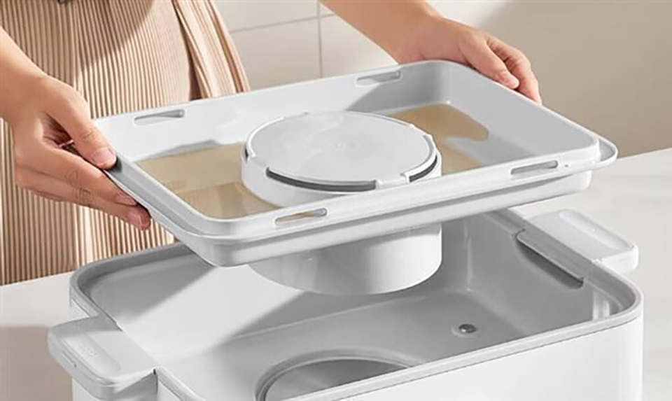 MIJIA Smart Electric Steamer 12L có thiết kế khay nhỏ giọt độc đáo 