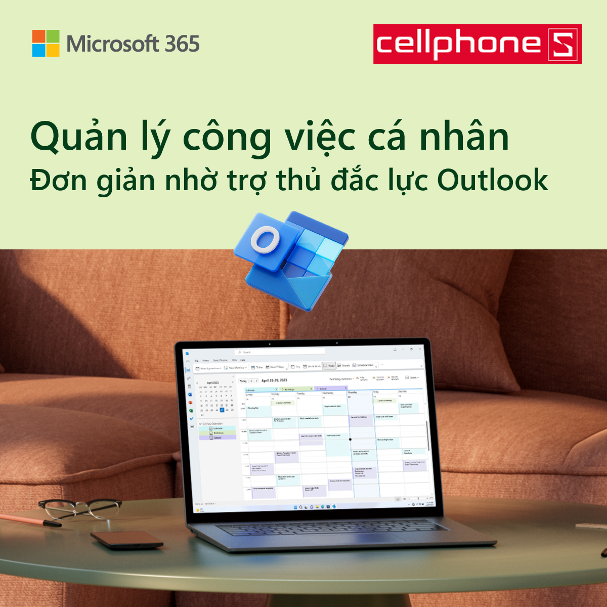 Quản lý công việc cá nhân đơn giản nhờ trợ thủ đắc lực Outlook 