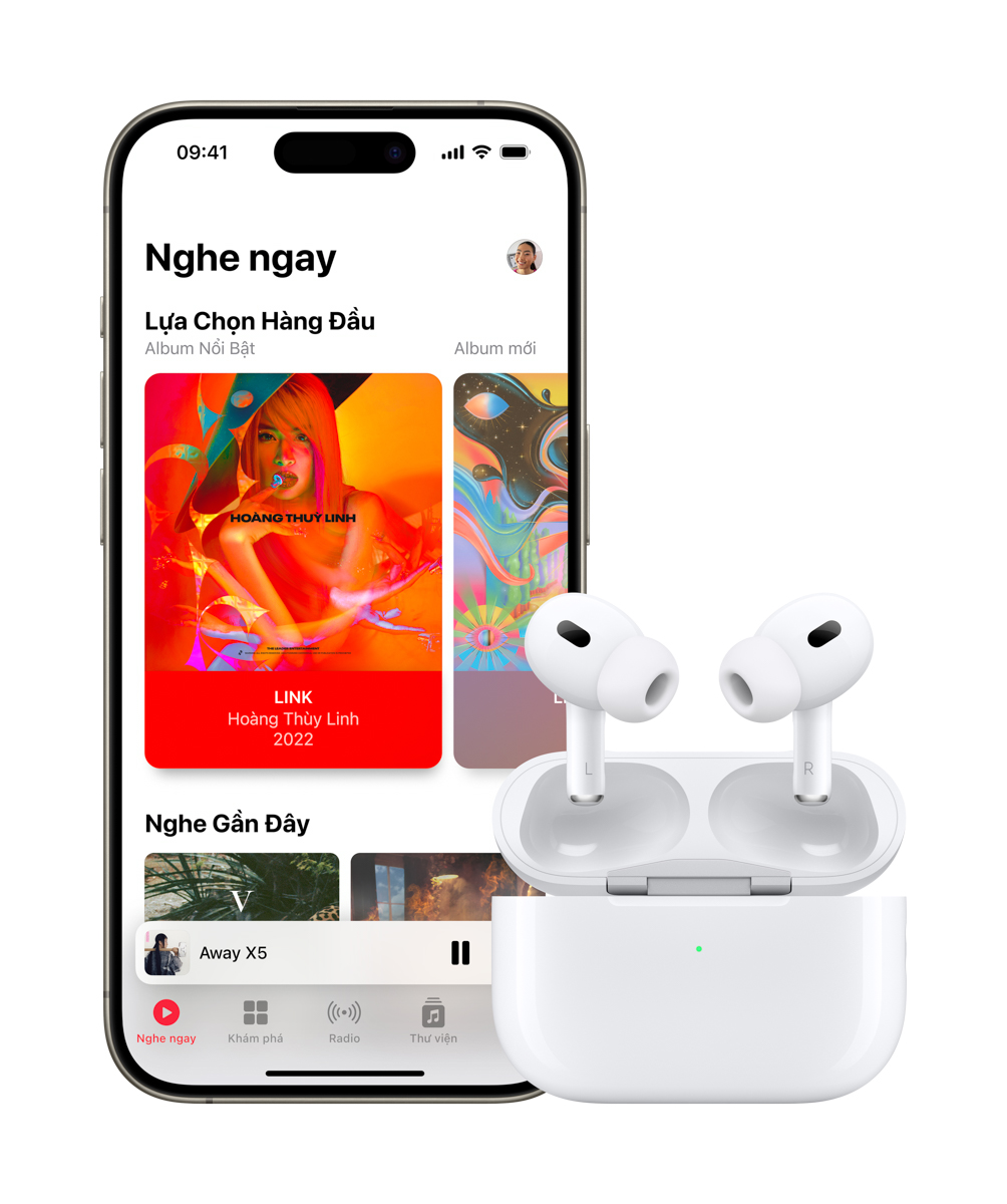 AirPods Pro 2 là tai nghe tuyệt vời để dùng chung với iPhone. Ảnh: Apple.com