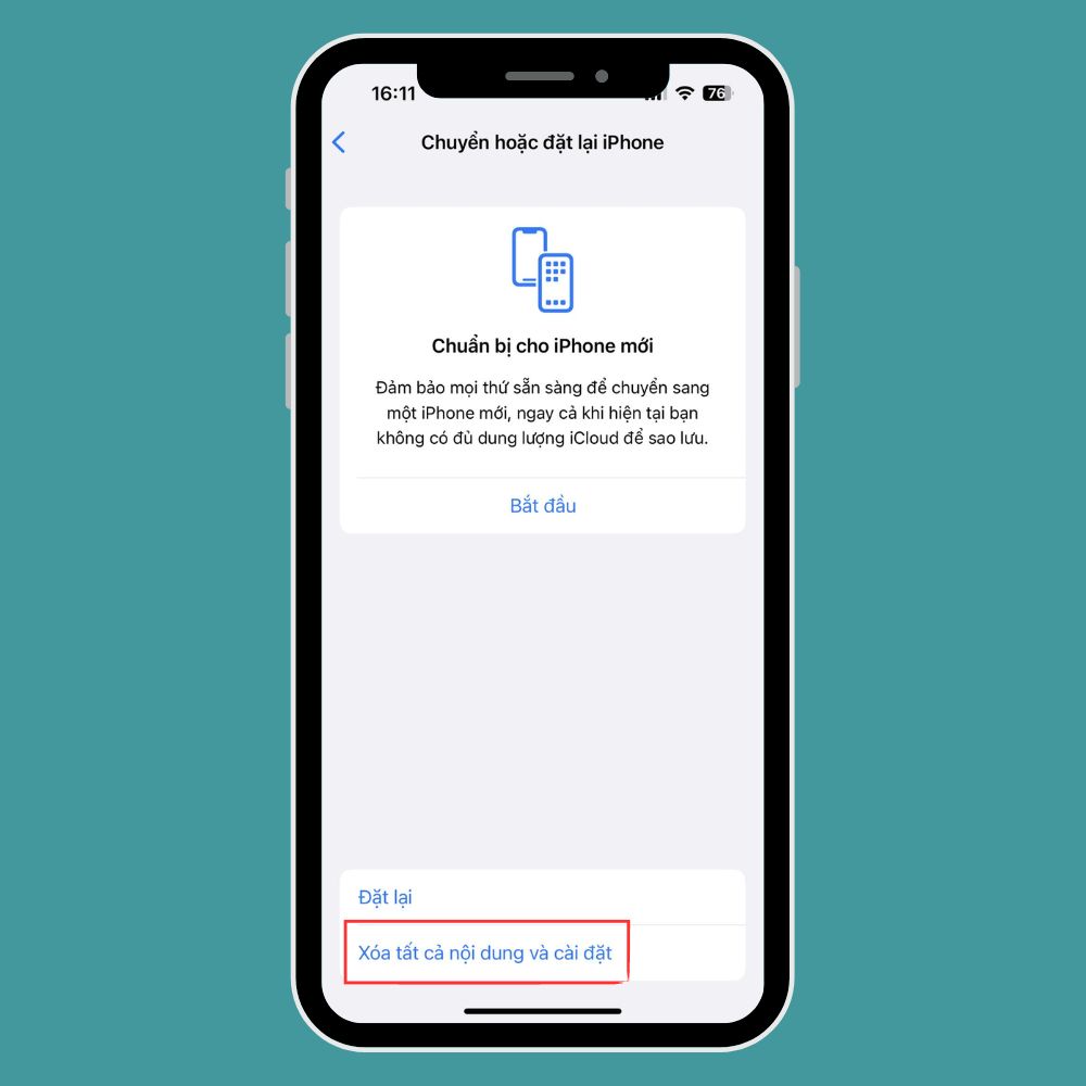 Đặt lại iPhone của bạn