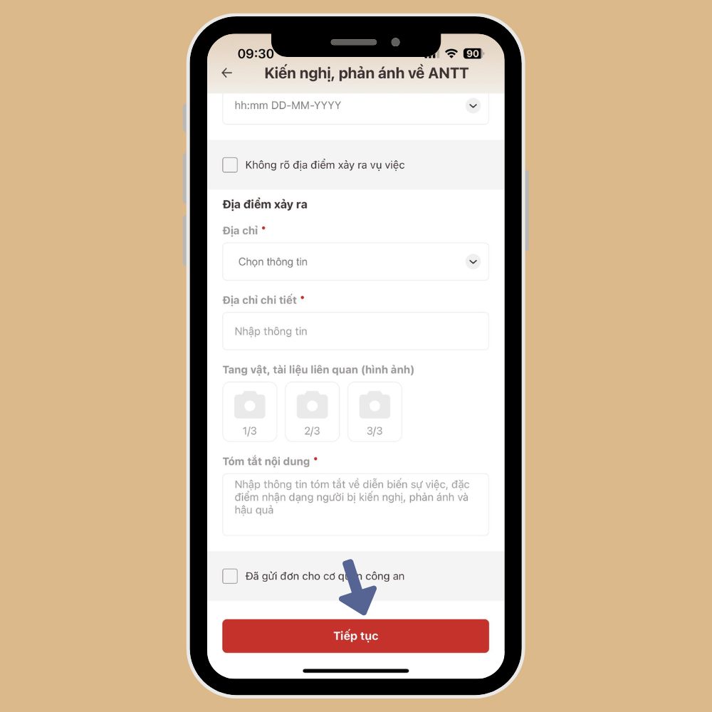 Cách phản ánh an ninh trật tự qua VNeID - Hình 3