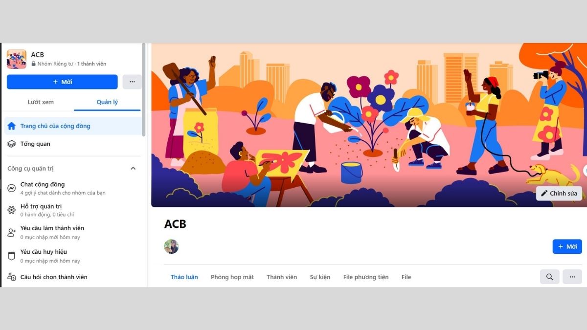 cách tạo nhóm trên facebook