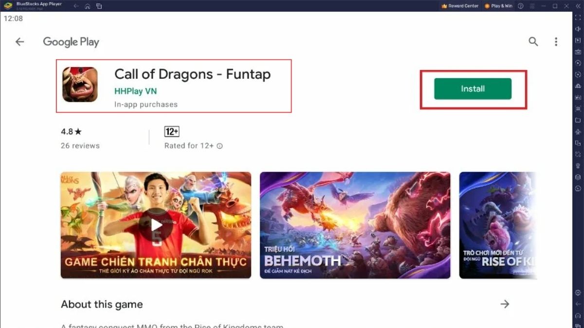 Cách tải Call of Dragons trên máy tính bước 3