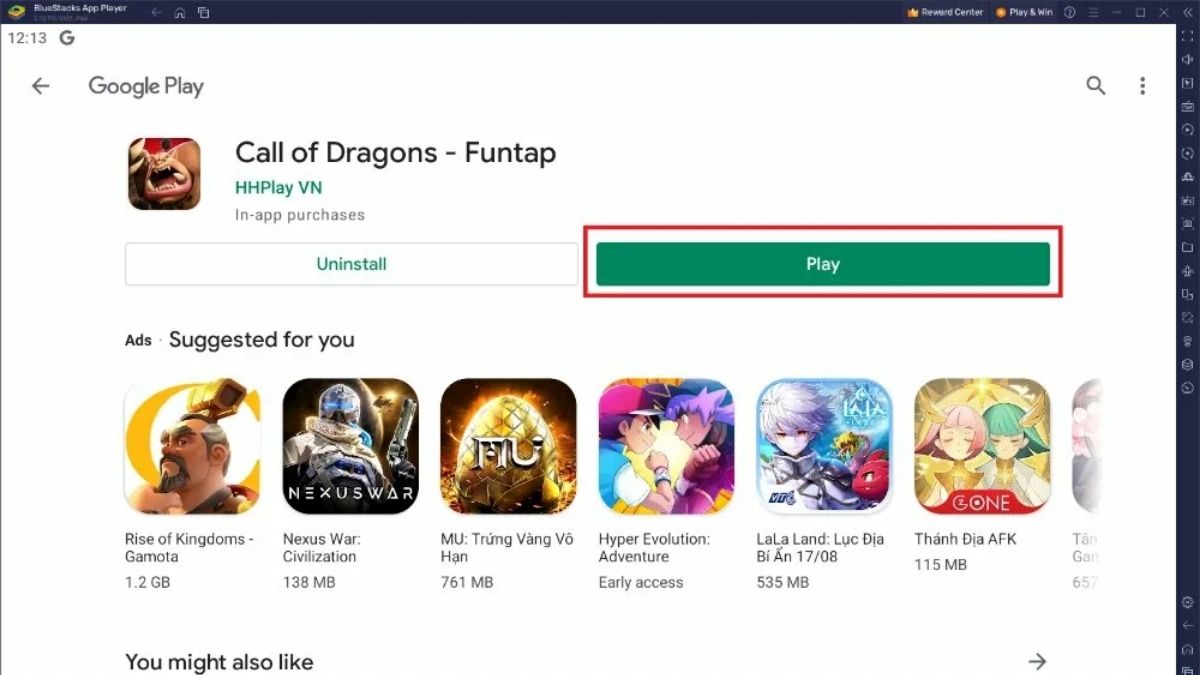 Cách tải Call of Dragons trên máy tính bước 4