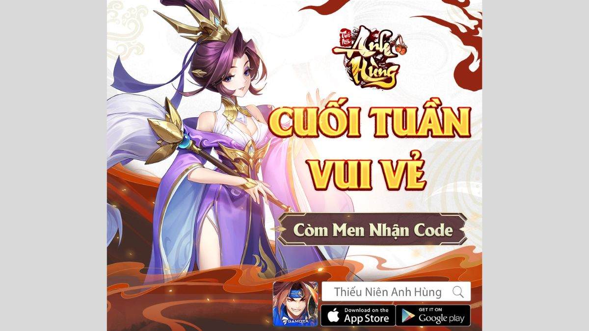 Cách nhận thêm mã code Thiếu Niên Anh Hùng mới nhất