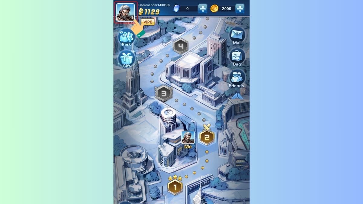 Cách nhập mã code X Hero bước 1