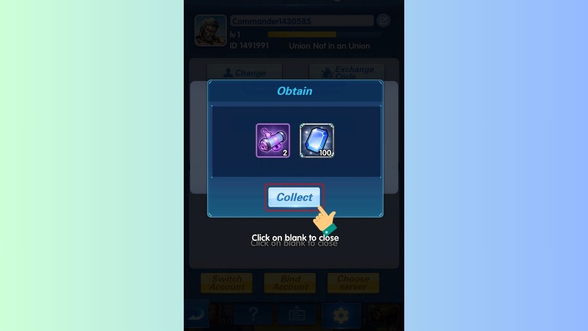 Cách nhập mã code X Hero bước 4