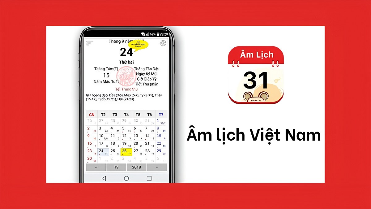 Top phần mềm đổi ngày dương sang âm nhanh - ứng dụng Âm lịch Việt Nam