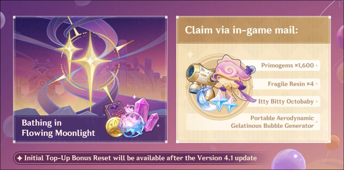 Genshin Impact: Tổng hợp nội dung mới 4.1 và giftcode từ livestream