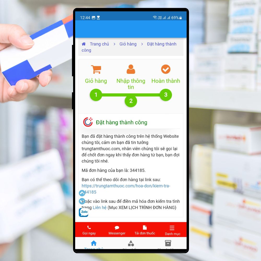 Hướng dẫn sử dụng website và app Nhà thuốc Central Pharmacy để 