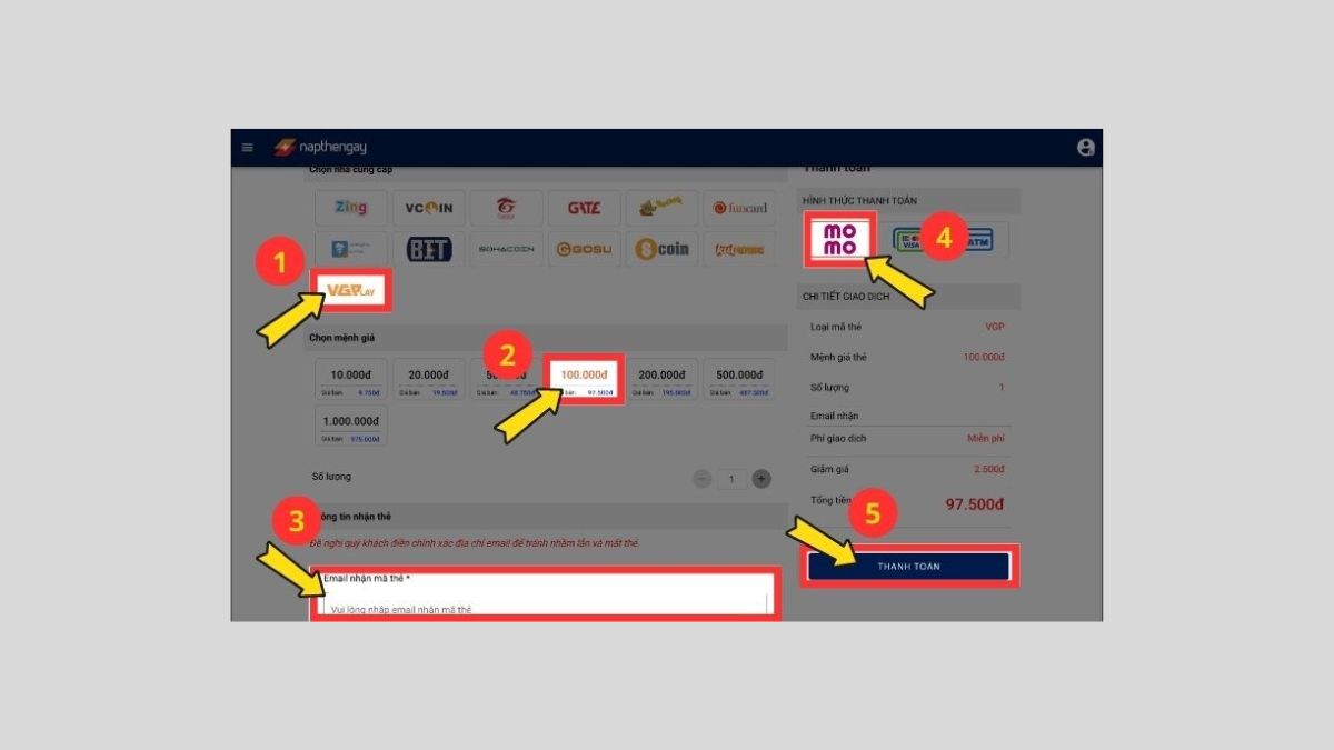 Cách nạp Kỷ Nguyên GenZ qua website napthengay