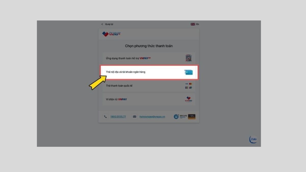 cách nạp kỷ nguyên GenZ bằng thẻ ngân hàng bước 3