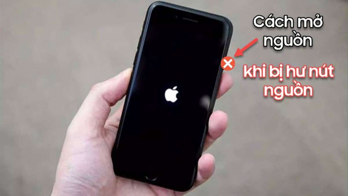 Nút nguồn điện thoại bị lún 