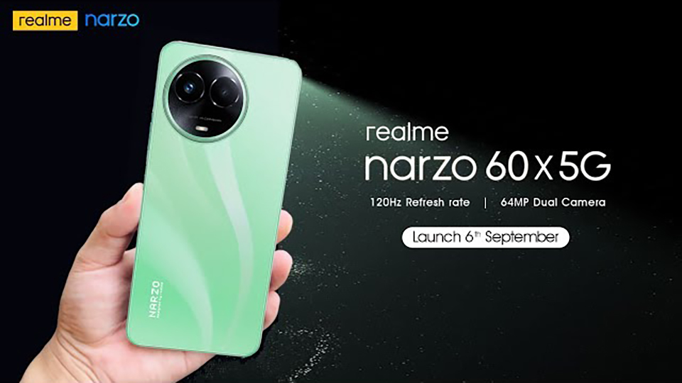 realme Narzo 60x 5G ra mắt vào ngày hôm nay