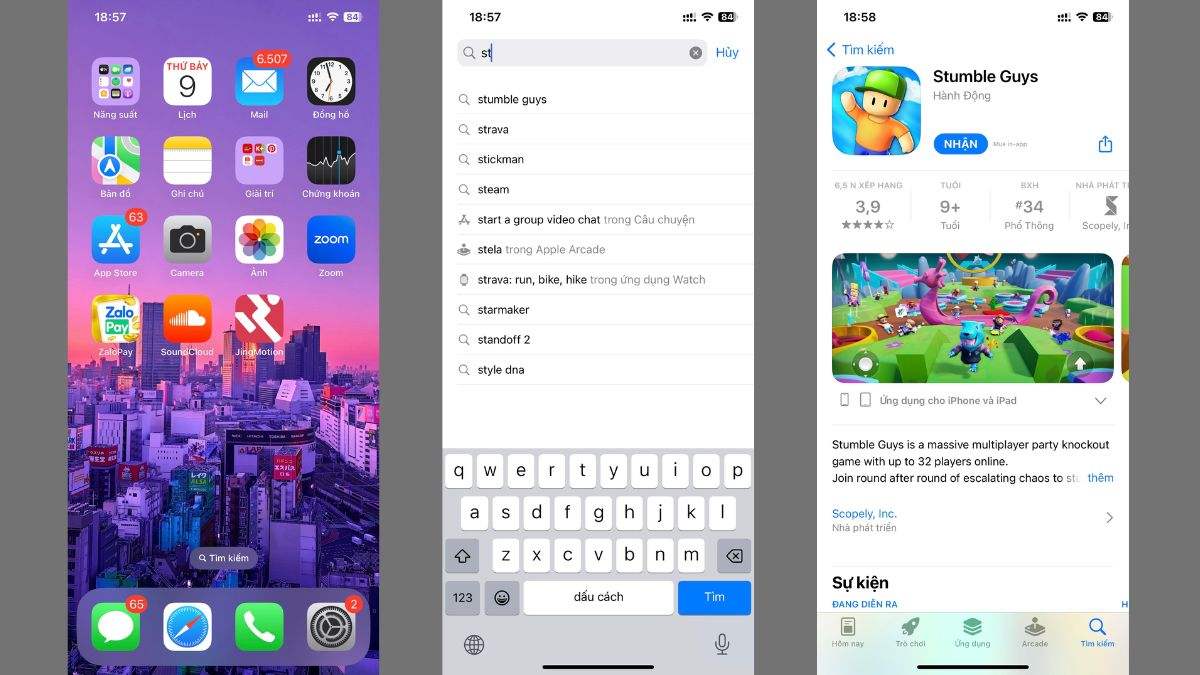 Cách tải Stumble Guys trên điện thoại IOS