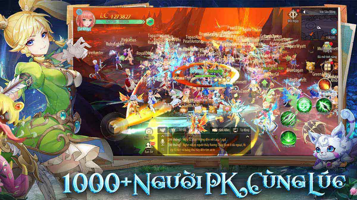 PK đa người cùng lúc trong game Siêu pet tác chiến