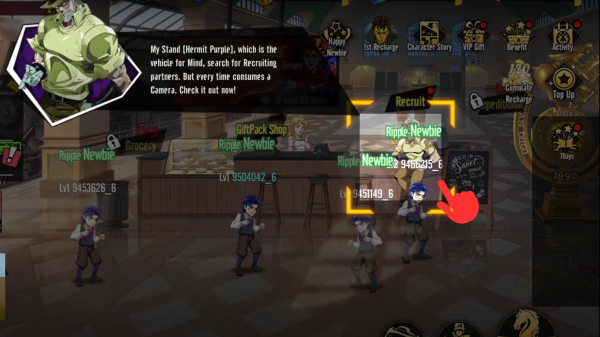 Cách chơi game Stand Legends bước 1