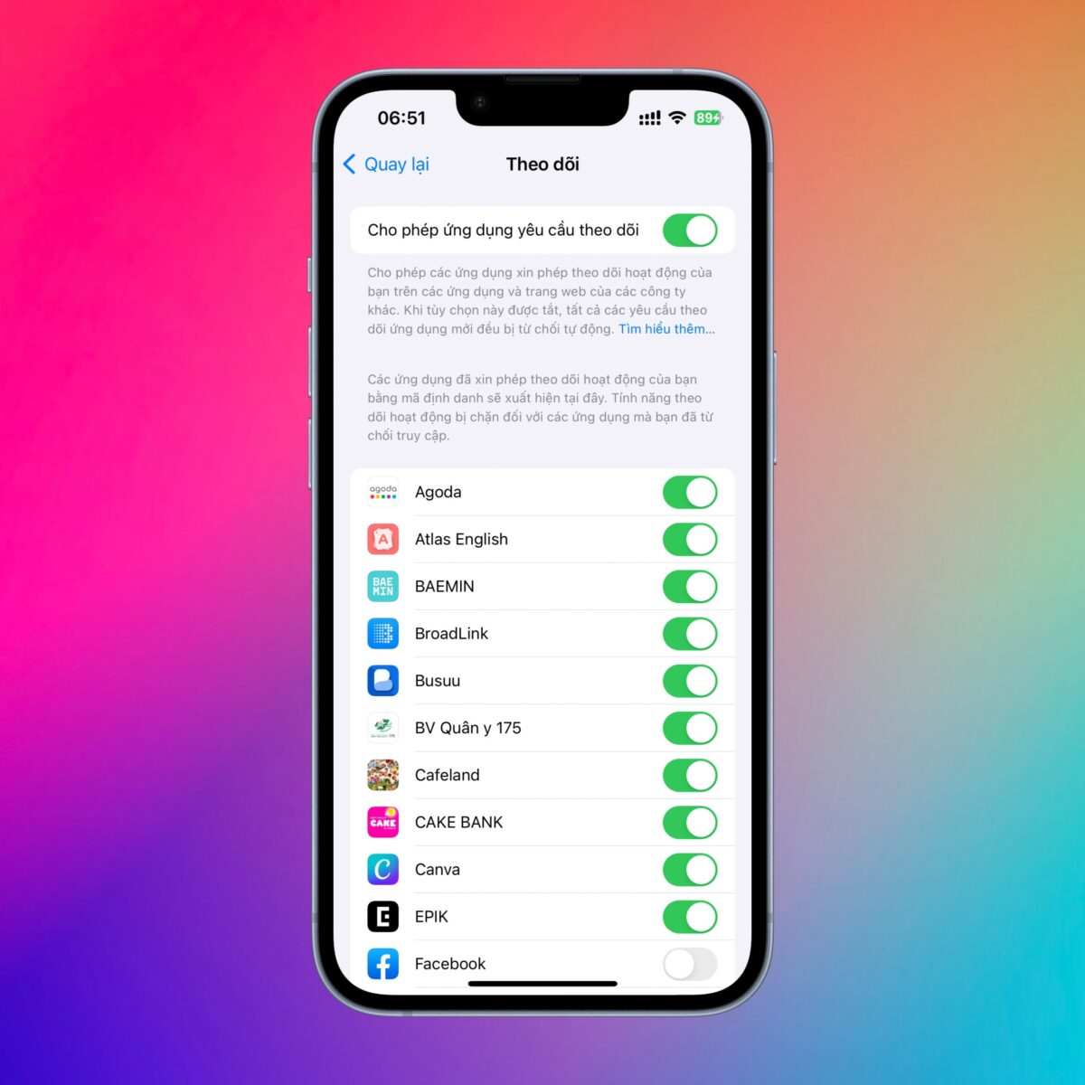Cách chặn ứng dụng theo dõi trên iPhone 2
