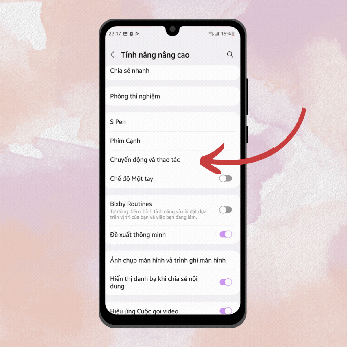 Chọn Luôn bật màn hình trong khi xem (Keep screen on while viewing).