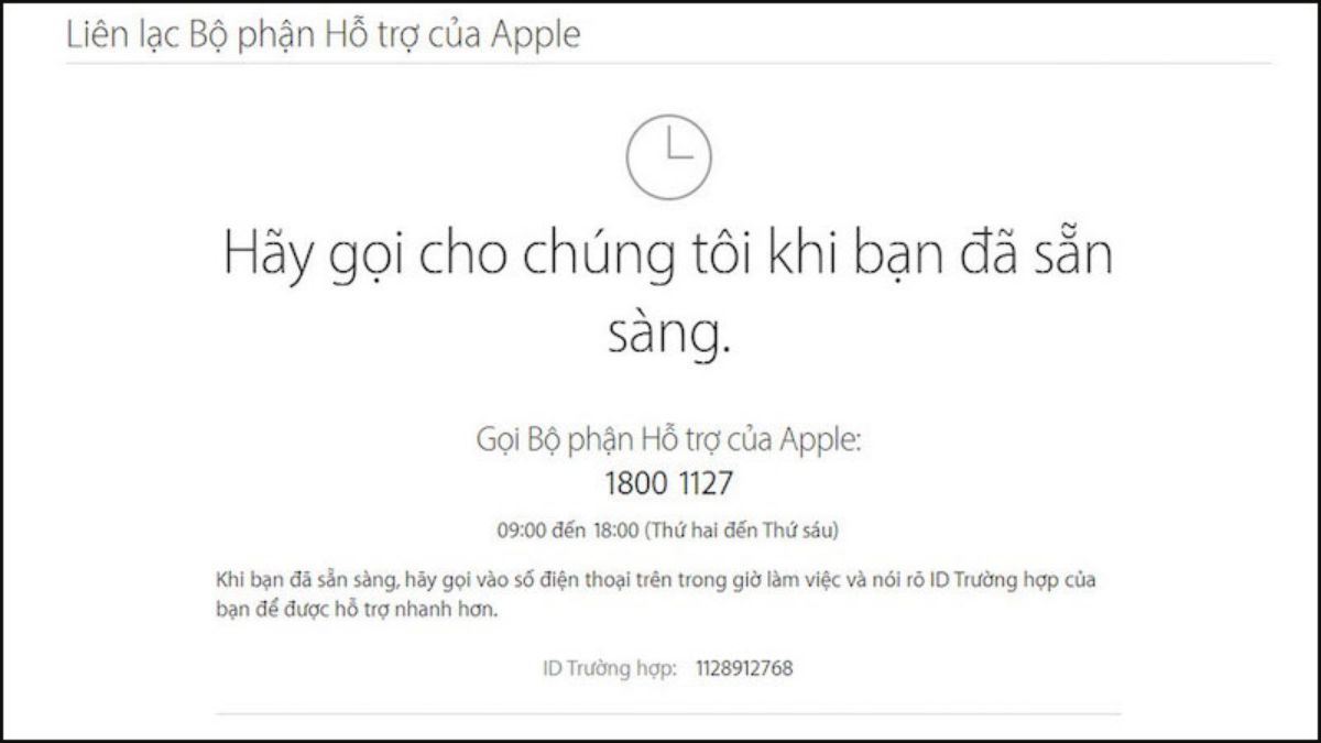 Cách liên hệ số tổng đài Apple Việt Nam