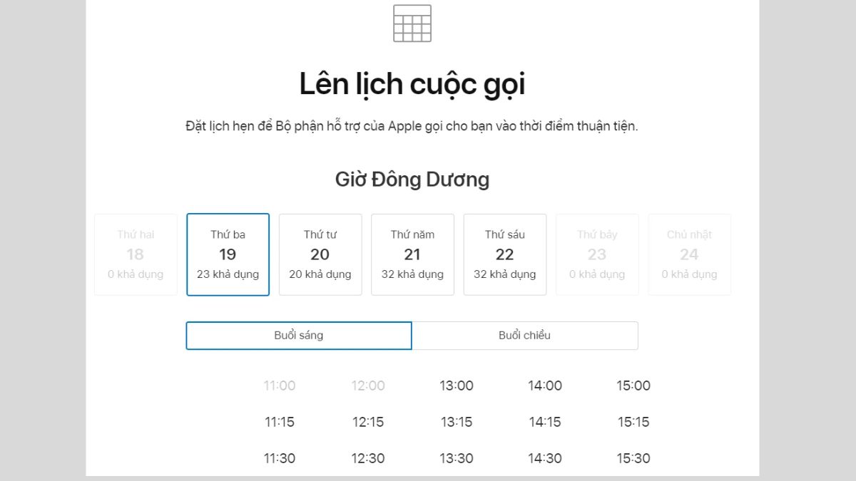 Gọi số tổng đài Apple Việt Nam bước 4