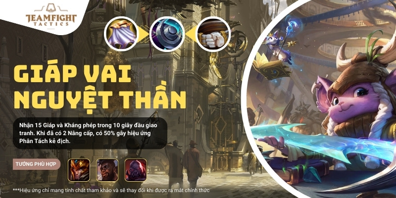 Giáp Vai Nguyệt Thần - trang bị mới ĐTCL mùa 9.5