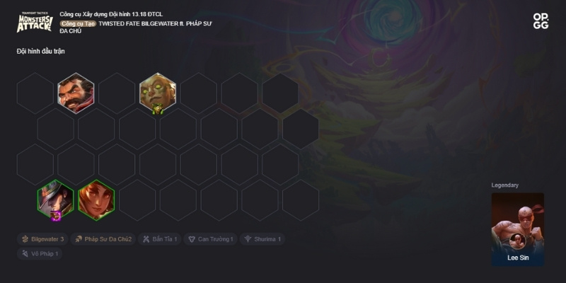 Xây dựng đội hình Twisted Fate Bilgewater - Đầu trận