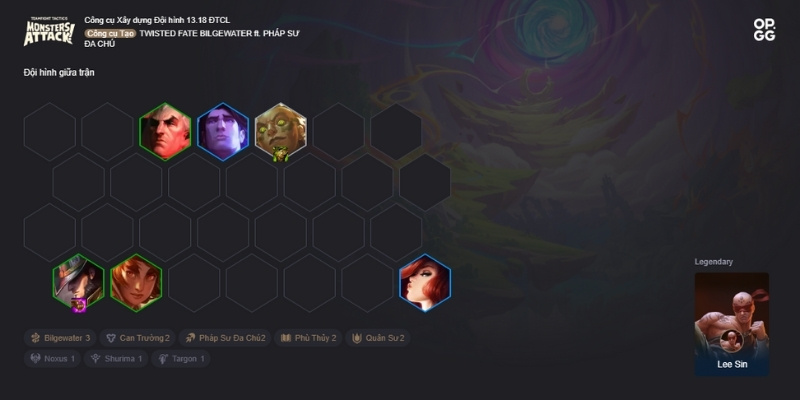 Xây dựng đội hình Twisted Fate Bilgewater - Giữa trận