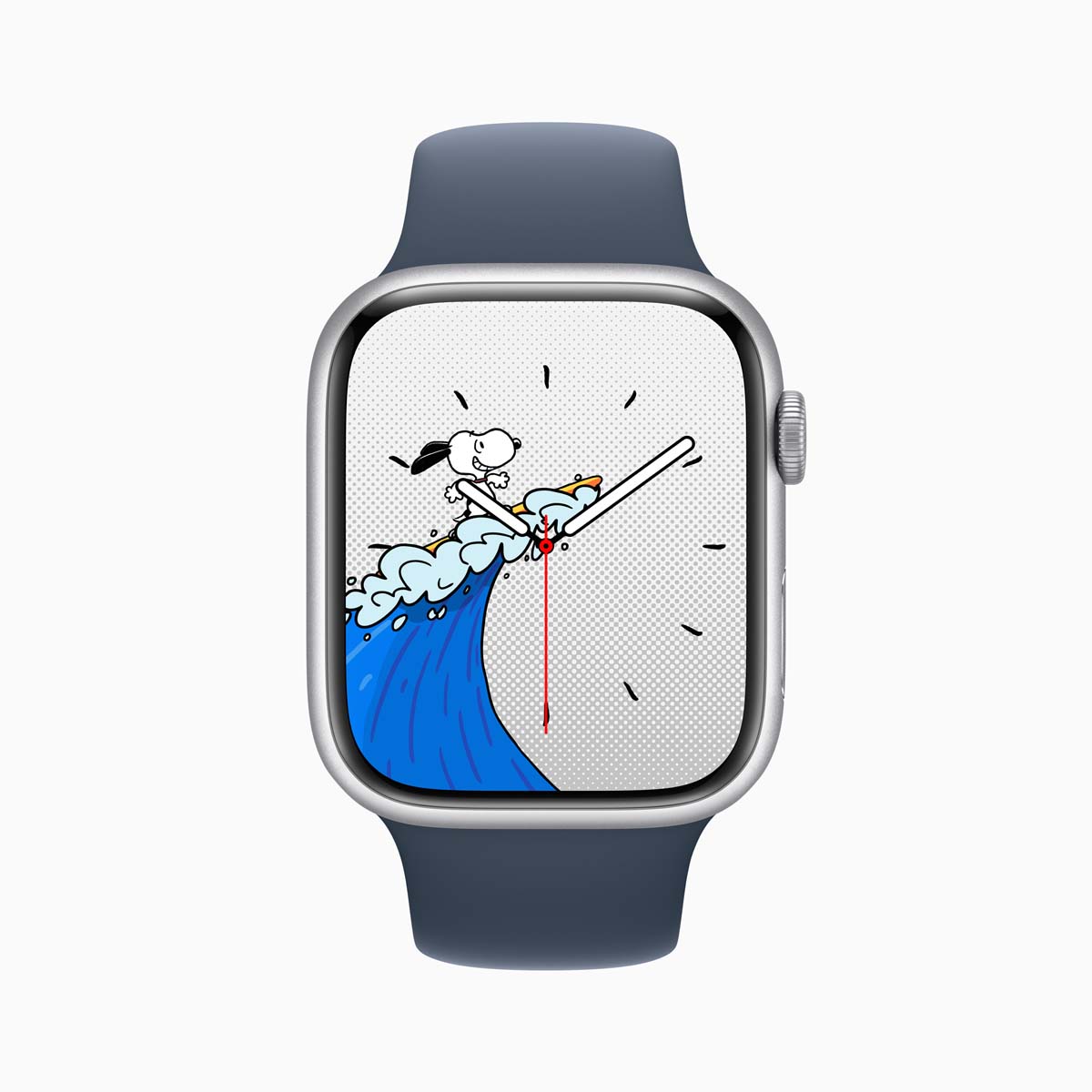 Trên mặt đồng hồ Snoopy, các nhân vật tương tác và vui đùa với kim đồng hồ, phản ứng với các điều kiện thời tiết trong khu vực và trở nên hoạt bát hơn khi người dùng tập thể dục.