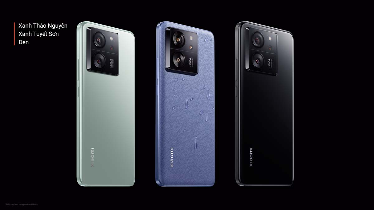 Các lựa chọn màu sắc của Xiaomi 13T Series
