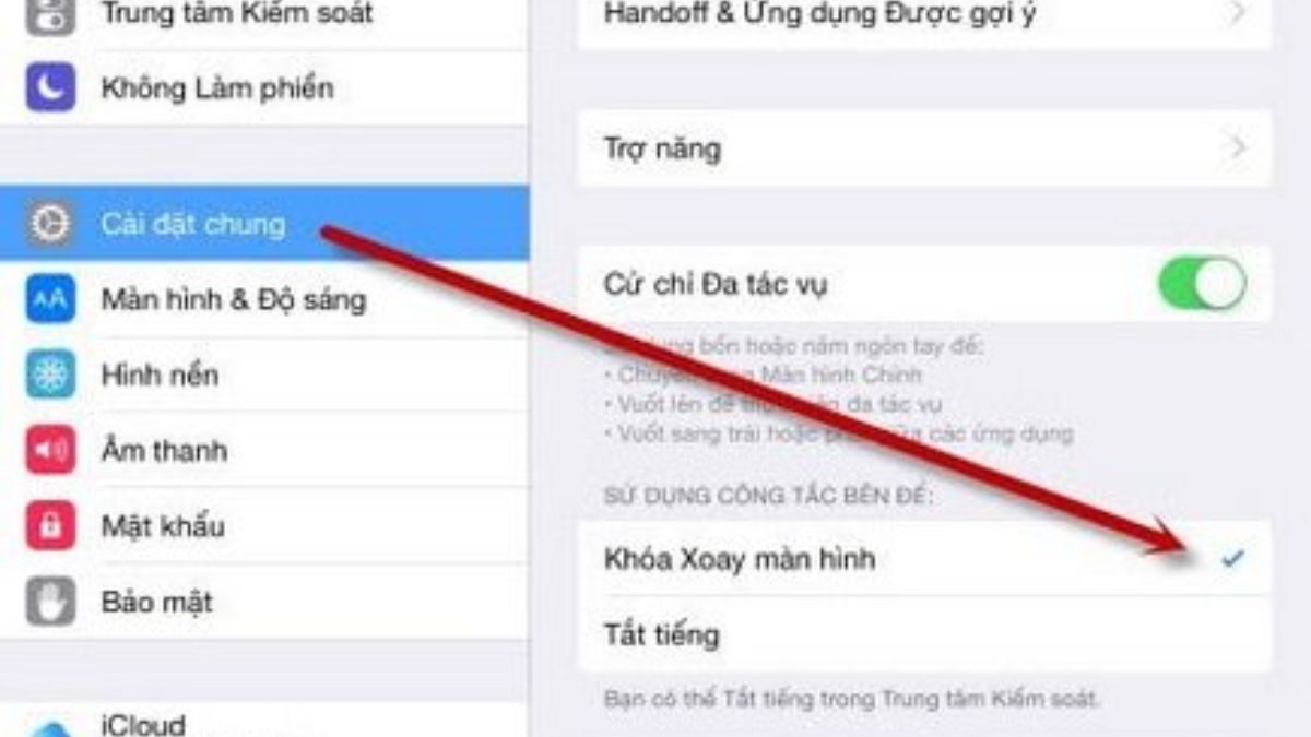 cách xoay màn hình iPad