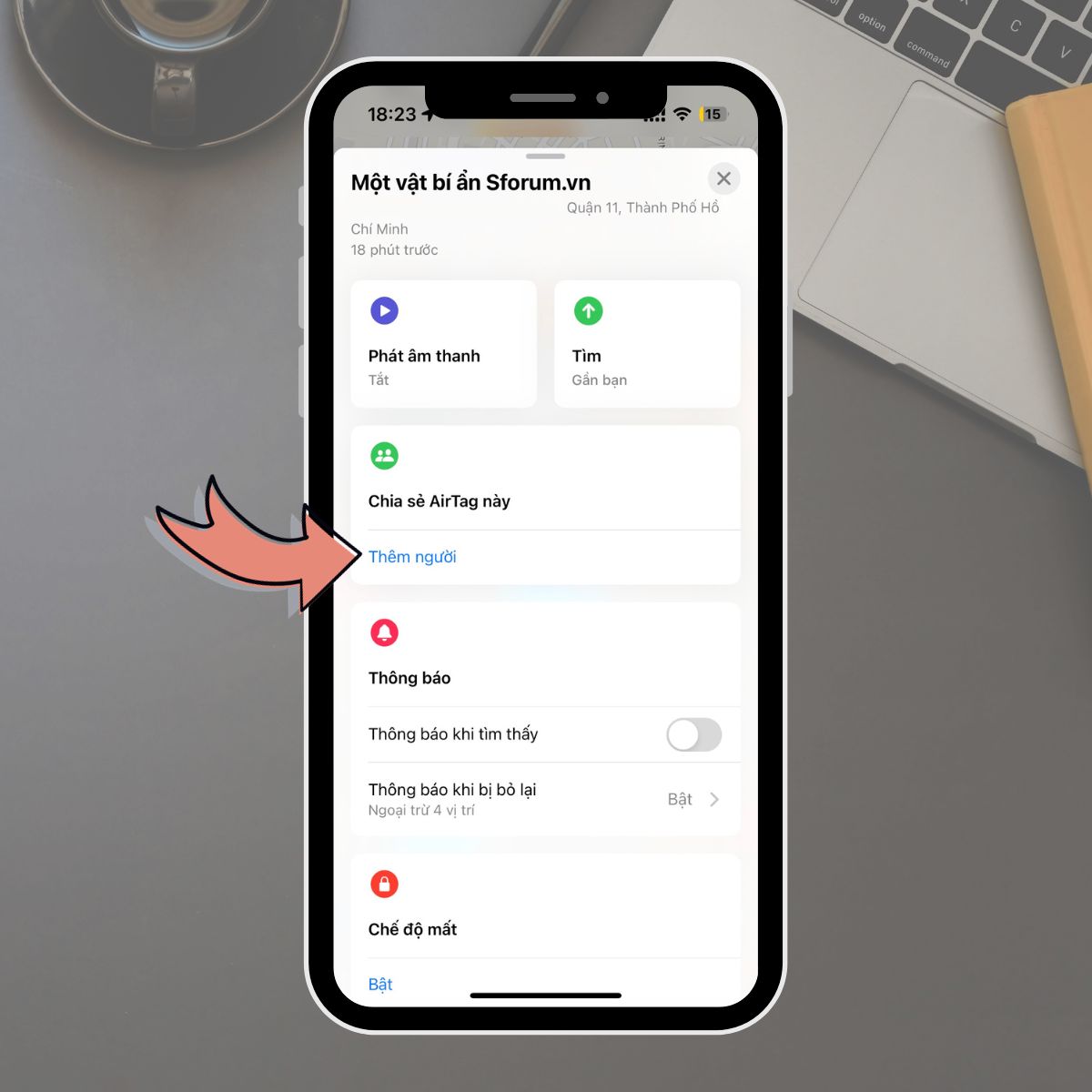 Chia sẻ AirTags trên iOS 17: Một bước tiến mới trong việc kết nối và bảo vệ tài sản! 4