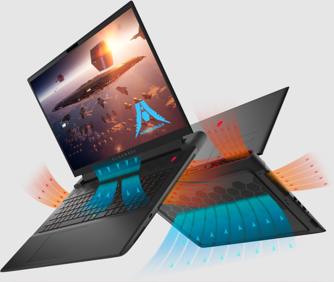 Dell Alienware M18 có nhiều cổng kết nối