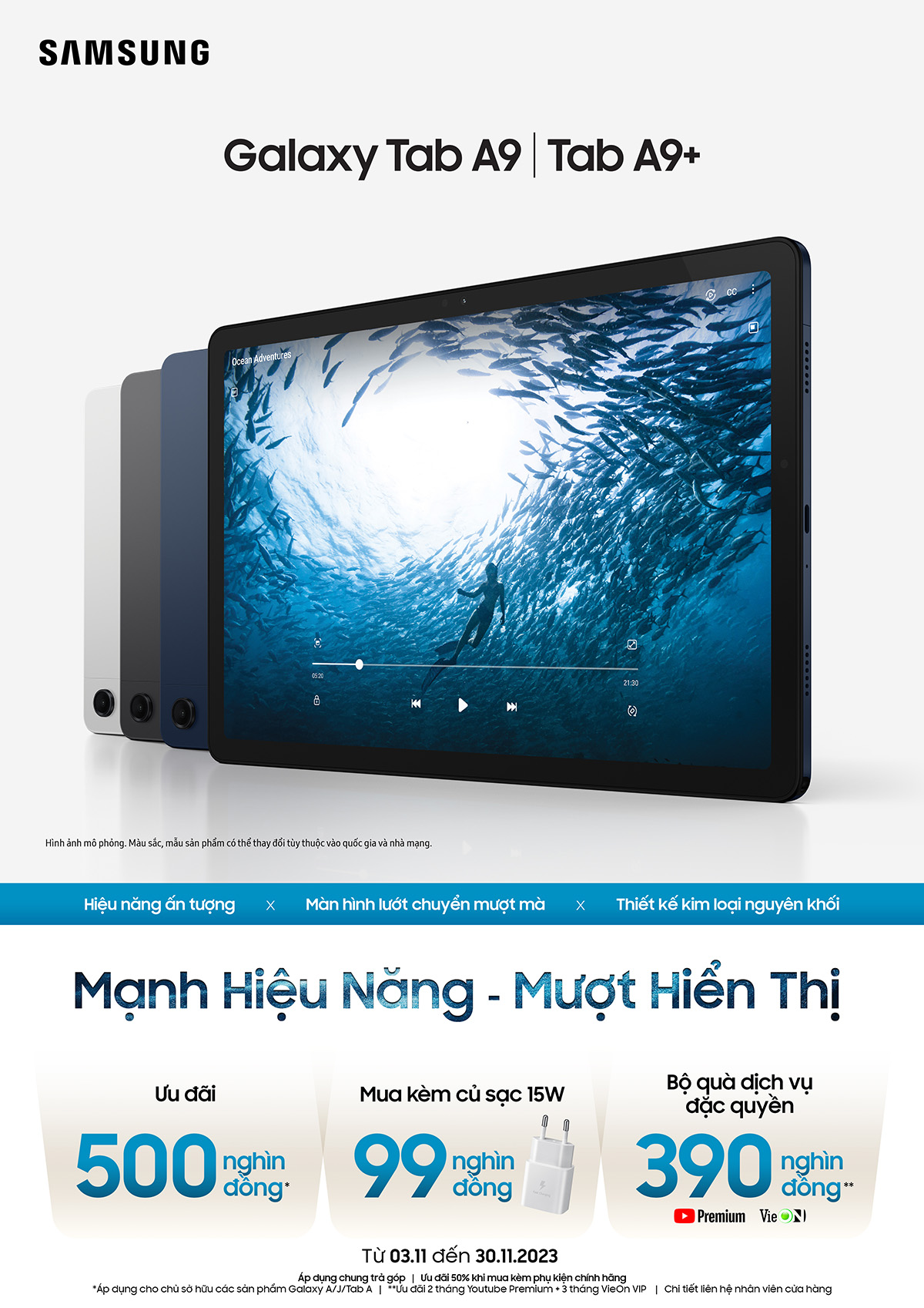 Ưu đãi khi mua Galaxy Tab A9 và Tab A9+