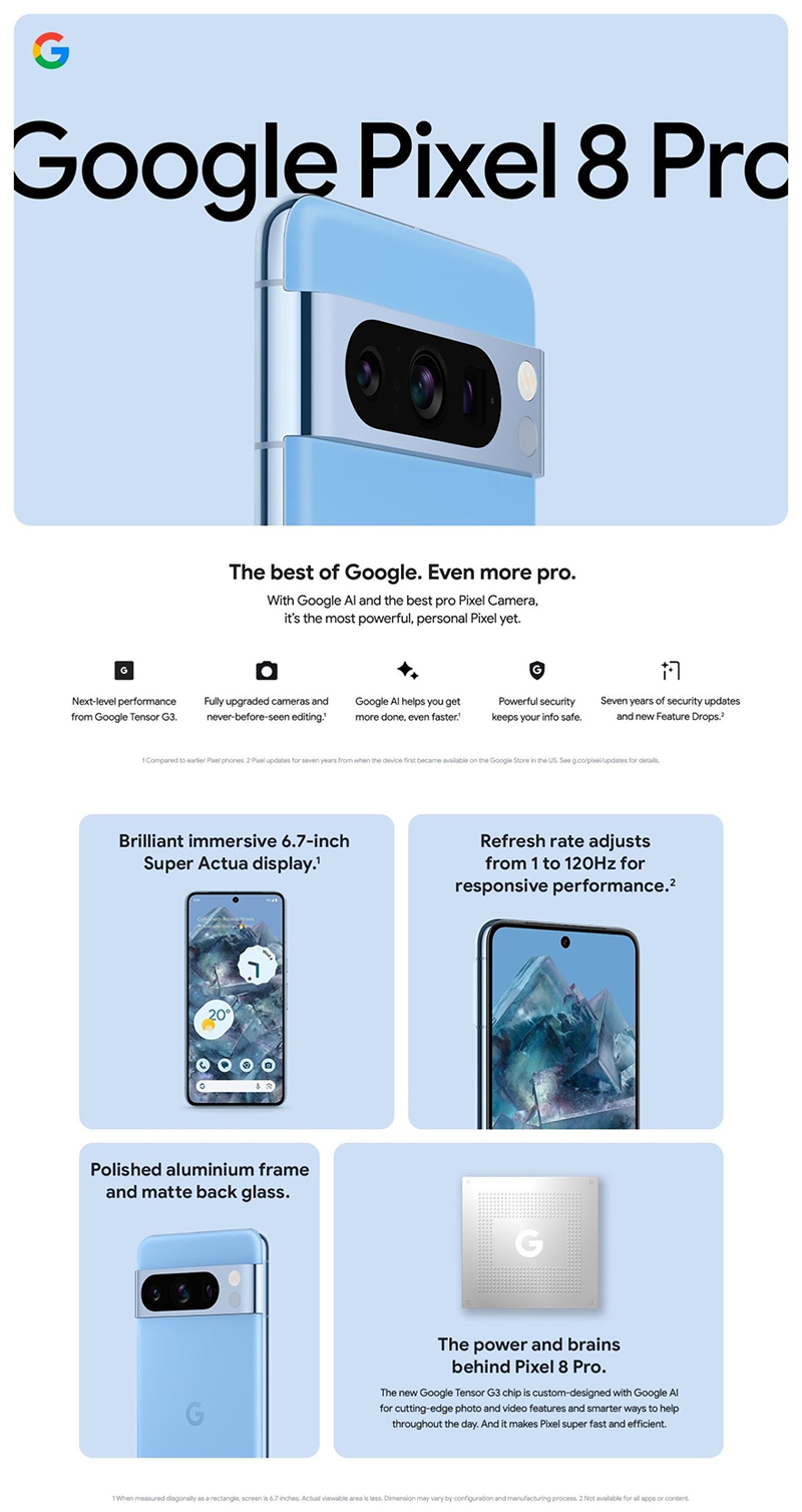 Các tính năng của Pixel 8 Pro