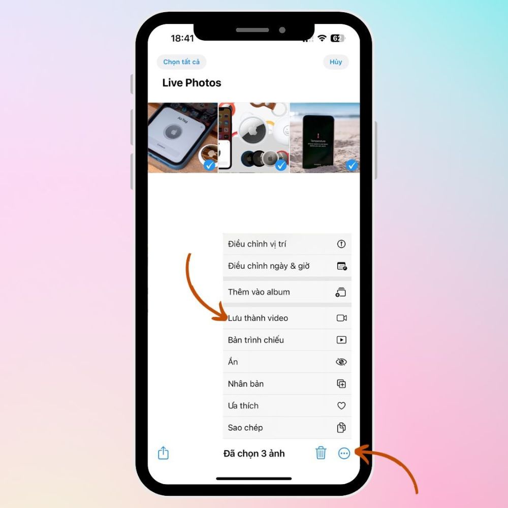 Thử ngay cách biến Live Photos thành video trên iPhone 15 series! 2