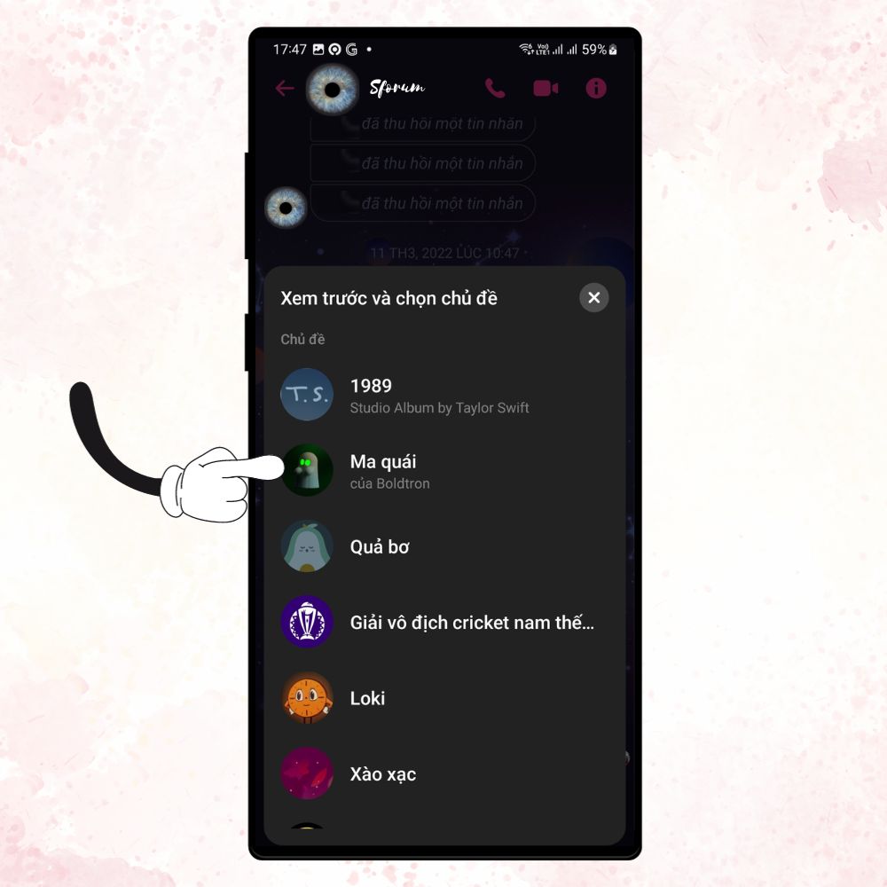 Cách đổi chủ đề Halloween trên Messenger vô cùng đơn giản 5